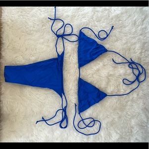 MESHKI ROYAL BLUE BIKINI IN XS, BRAND NEW